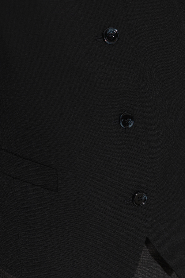 Black One-shoulder vest Acne Studios - SchaferandweinerShops